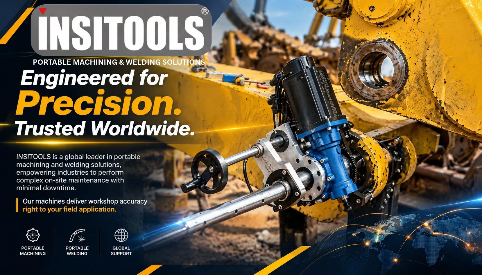 INSITOOLS portable machining and welding solutions