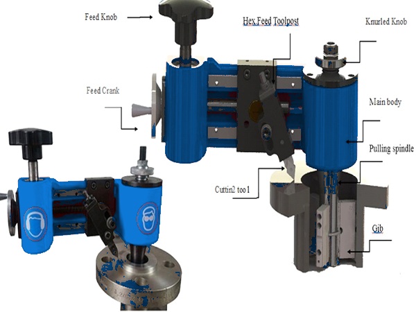 Portable flange facer